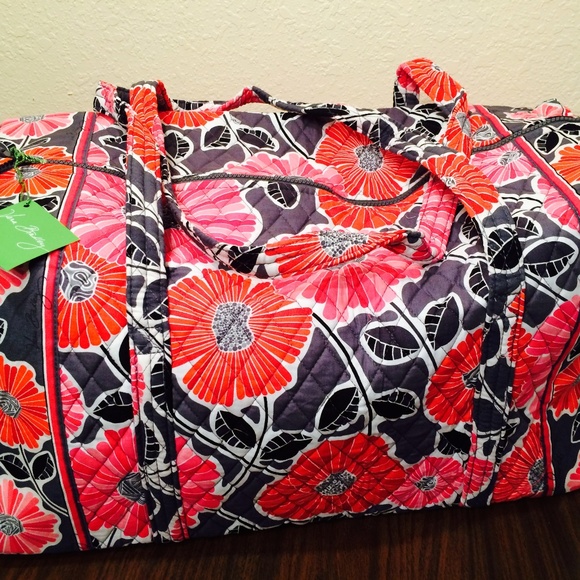 Vera Bradley Handbags - Vera Bradley Cheery Blossoms Large Duffel Bag NWT